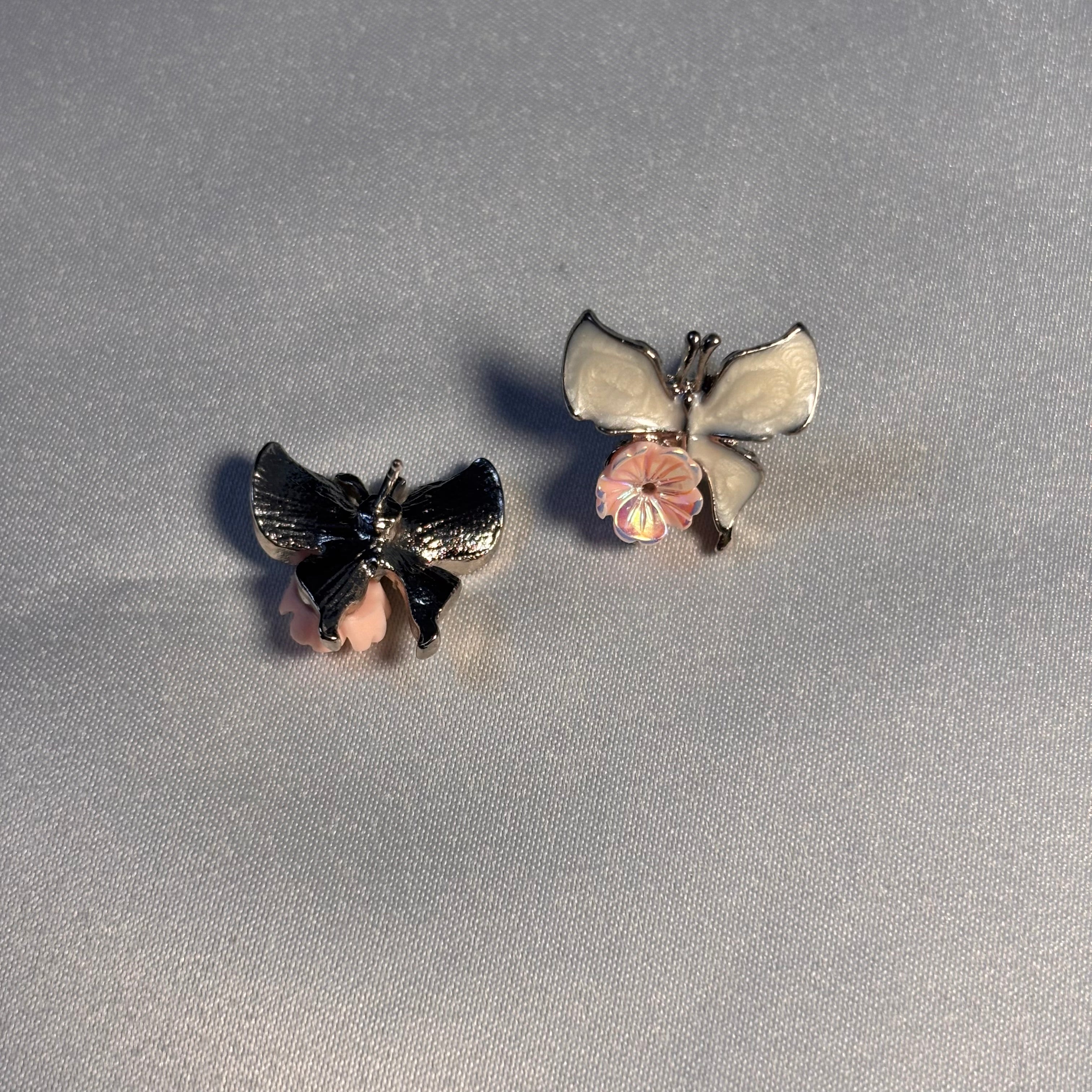 Opaline Floral Butterfly stud