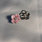 Pink Floral Charm studs