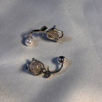 White Tulip Pearl Studs