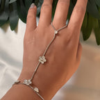 Botanical Bloom finger Bracelet