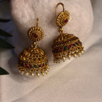 Vintage Gilded Drop Jhumkas