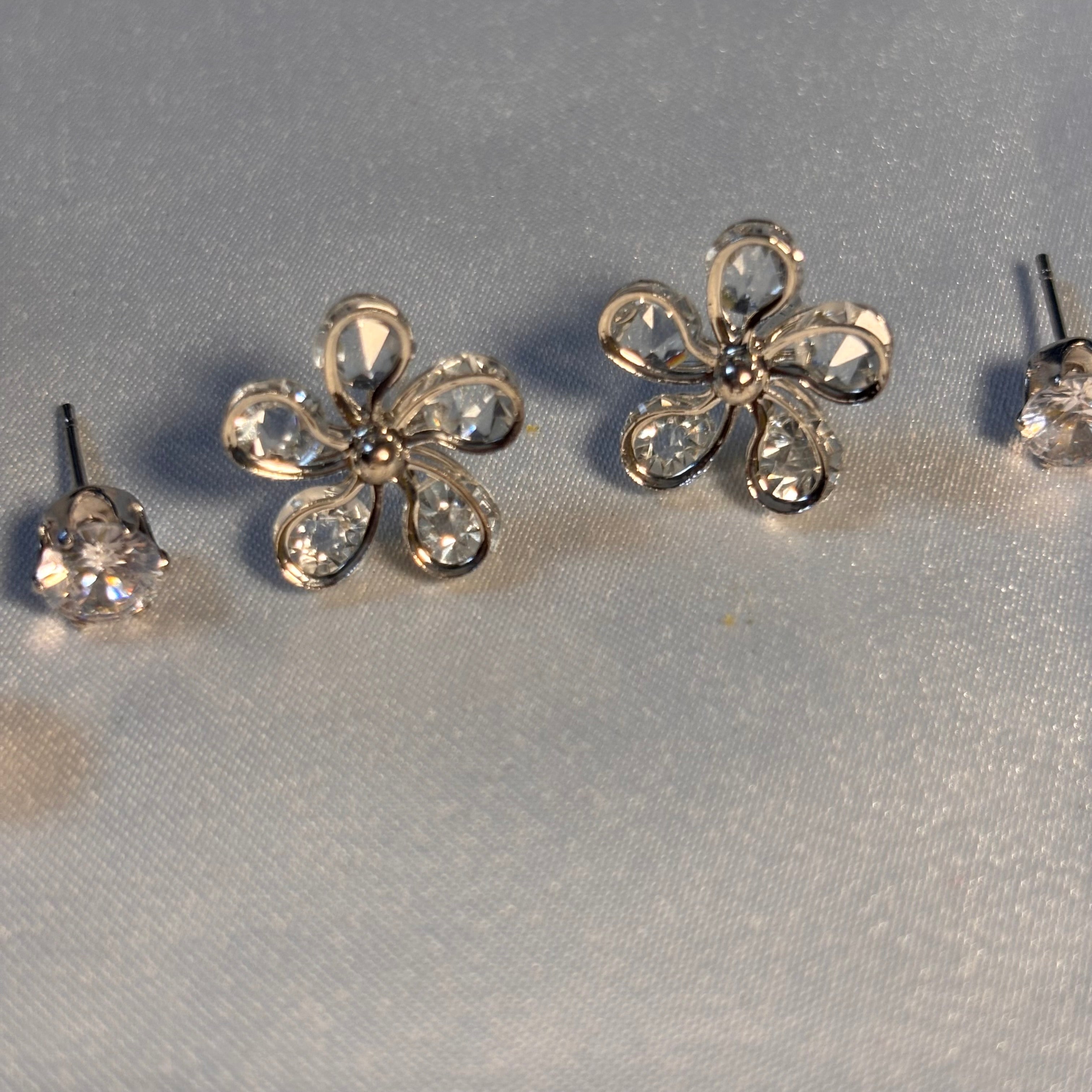 Crystal Blossom Trio studs