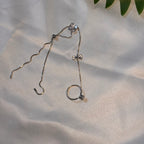 Lace Flora hand chain (Silver)