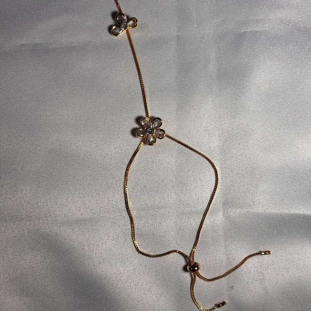 Blossom hand chain bracelet(Gold)