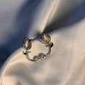 White Tulip Pearl Studs