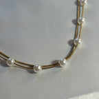 Gold with pearl waist chain