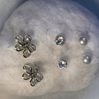 Crystal Blossom Trio studs