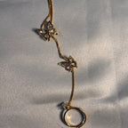 Butterfly hand chain bracelet(Gold)
