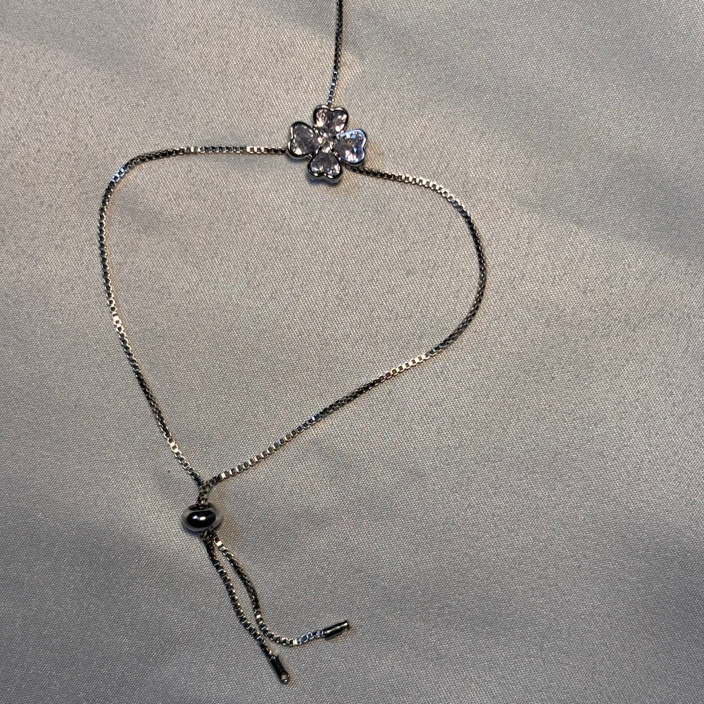 Lace Flora hand chain (Silver)