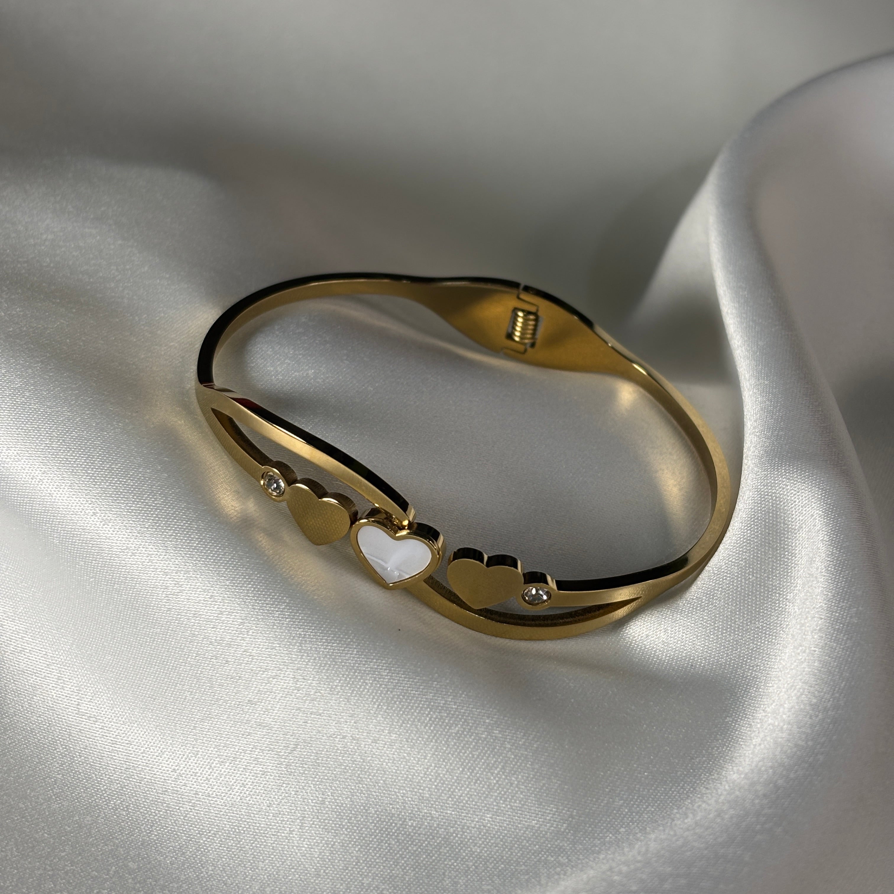 Trio Heart Harmony Bracelet