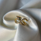 Emerald Glow Ring - Size Adjustable