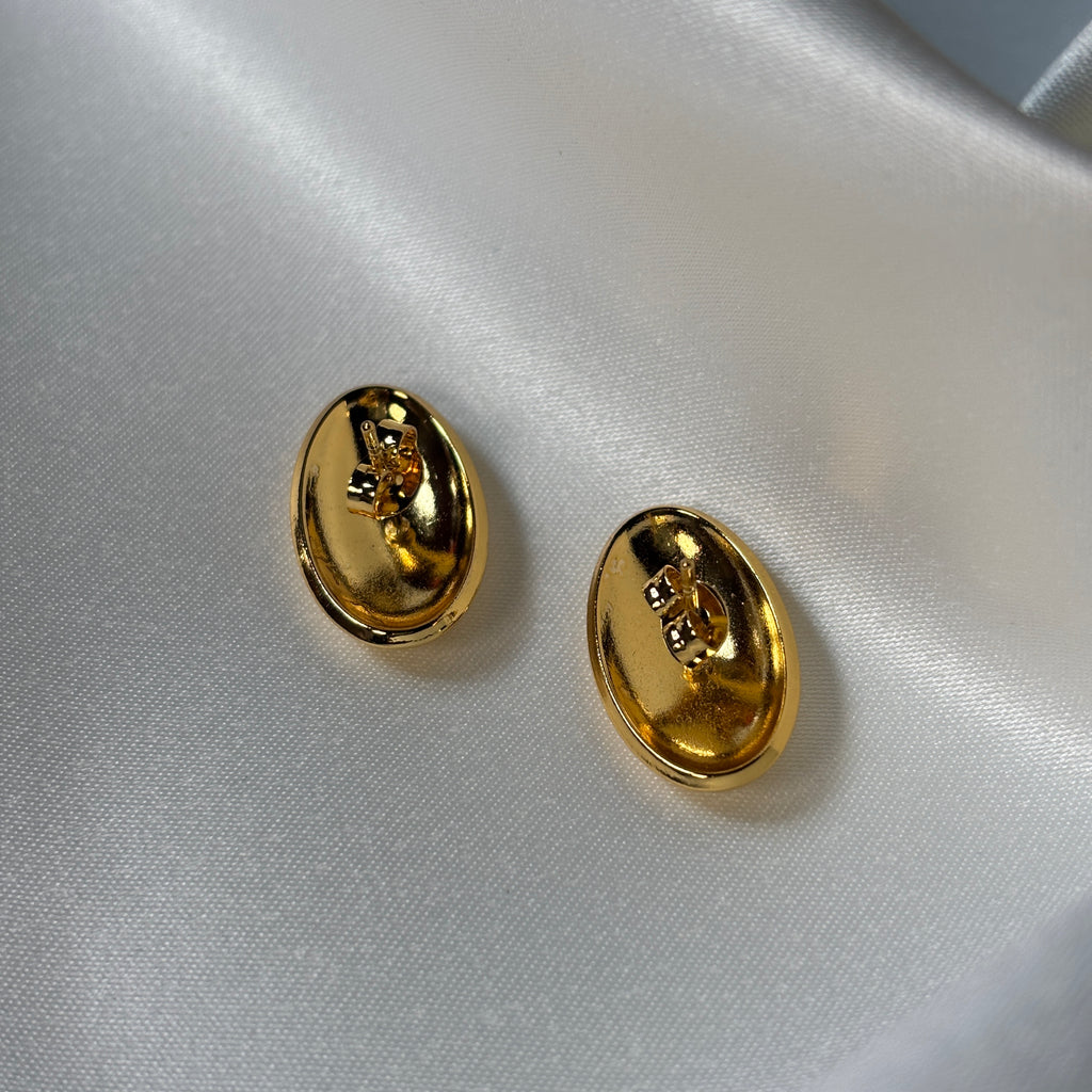 Golden Pebble Studs