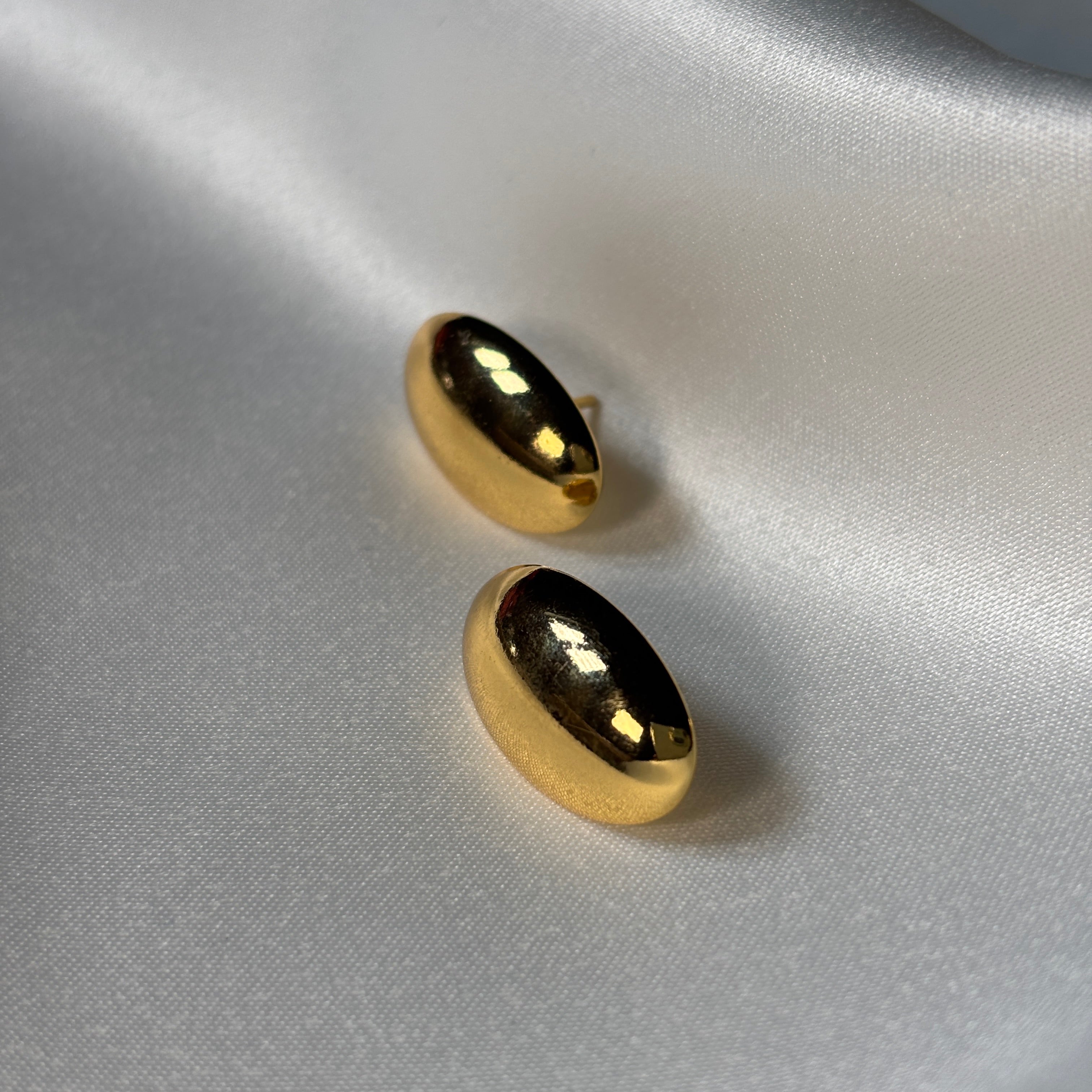 Golden Pebble Studs