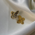 Golden Butterfly Studs