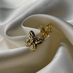 Golden Butterfly Studs
