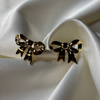 Golden Bow Studs