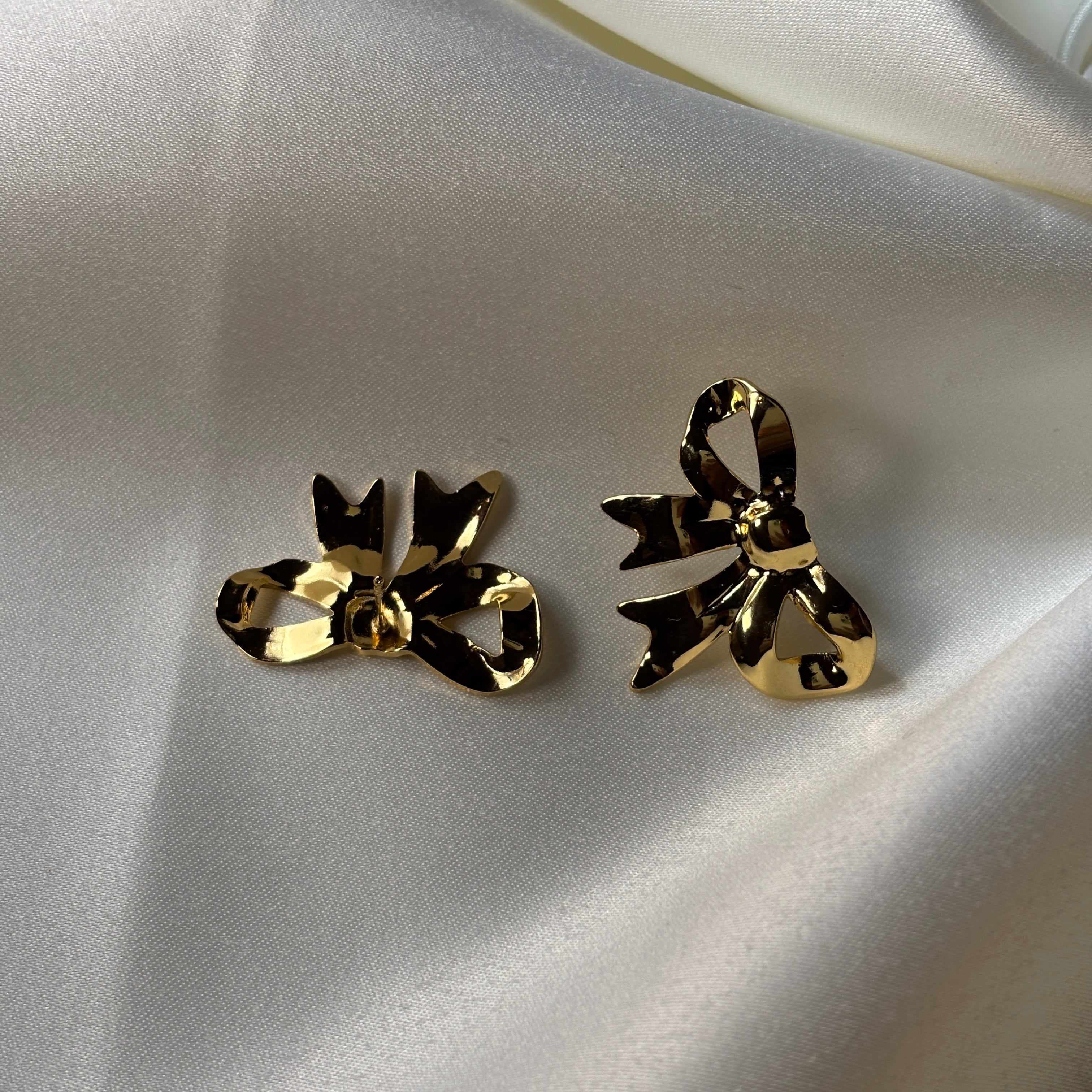 Golden Bow Studs