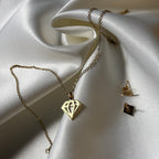 Diamond Duo Necklace Set