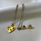 Mom's Love Necklace and Earring Set