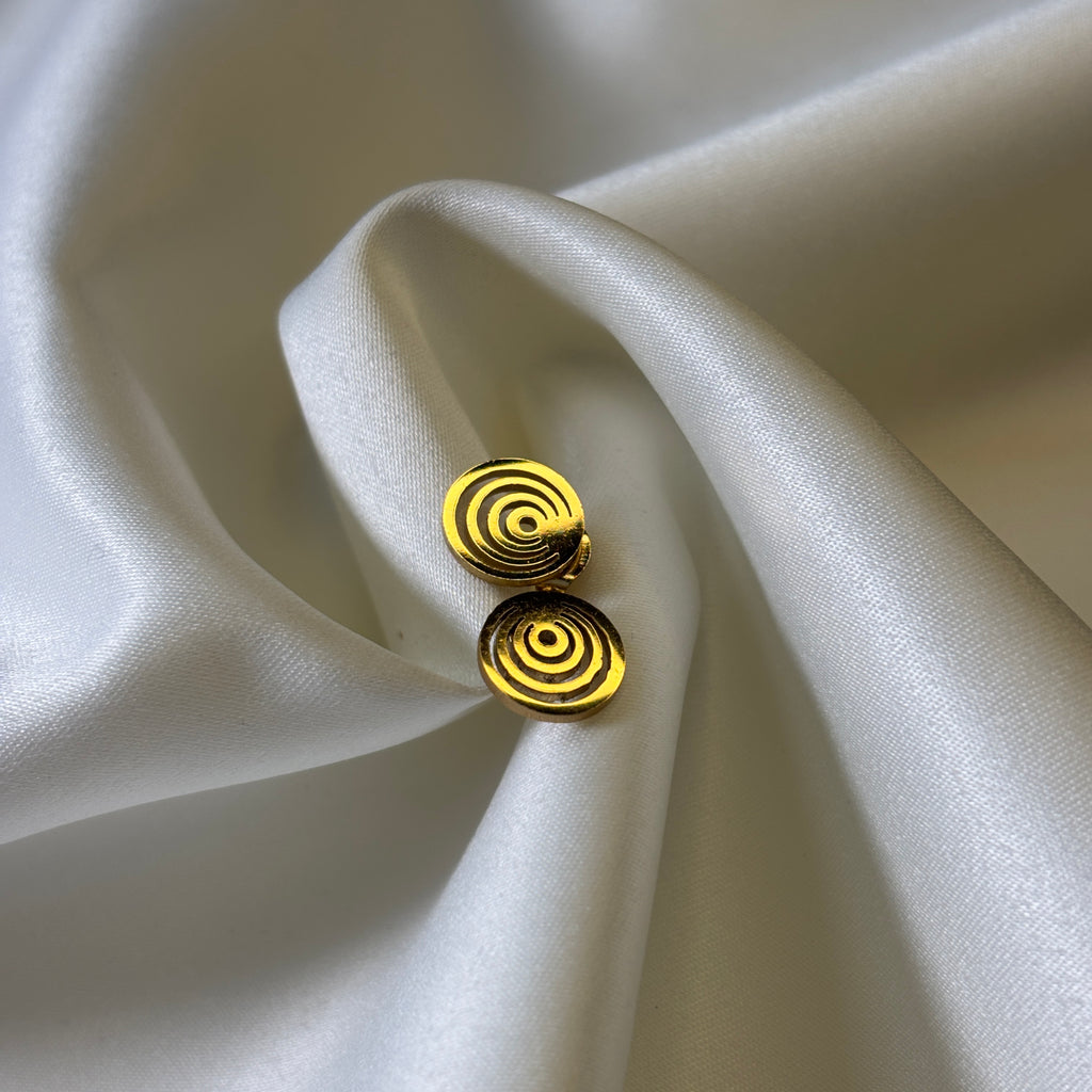 Ripple Circle Necklace and Earring Set