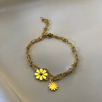 Dual Floral Bracelet