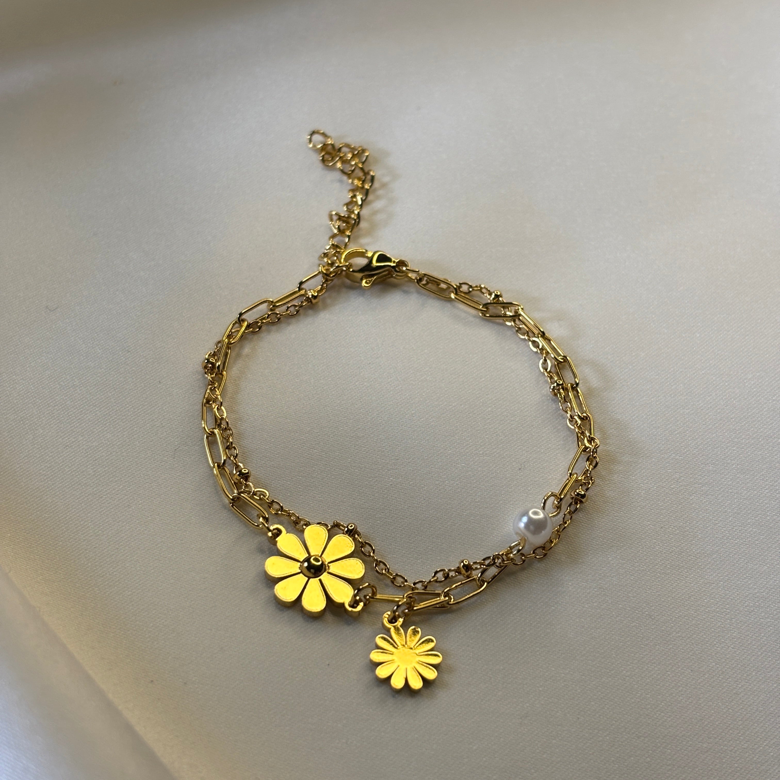 Dual Floral Bracelet