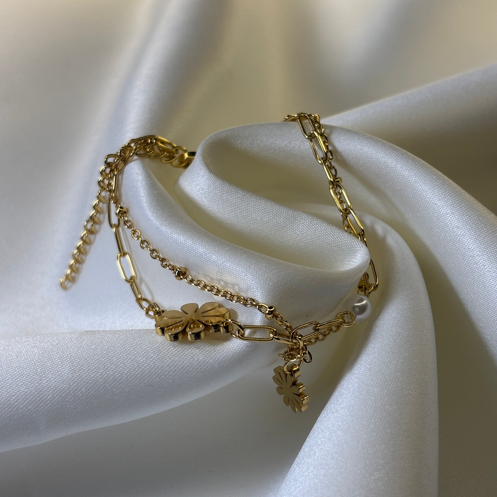 Dual Floral Bracelet