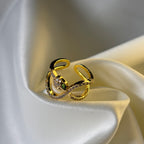 Emerald Glow Ring - Size Adjustable